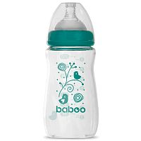 Бутылочка для кормления стеклянная широкая 250 мл от 3 месяцев Baboo 3-123