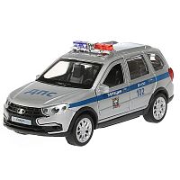 Машинка металлическая Lada Granta Cross 2019 Полиция Технопарк GRANTACRS-12POL-WH 