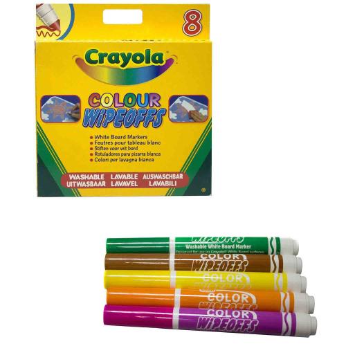 Набор фломастеров для белой доски 8 цветов радуги Crayola 8223