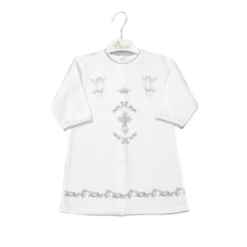 Крестильная рубаха Крестик и Ангелочки Clariss 244-4