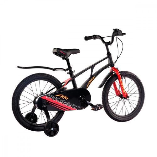 Велосипед детский Maxiscoo Air Стандарт 18'' 2024 Maxitoys MSC-A1832 чёрный матовый фото 2
